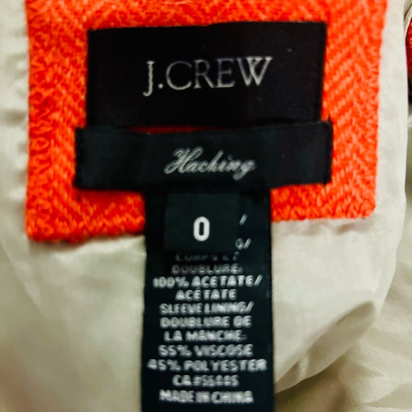 J. Crew Vibrant Orange Women's Blazer - Picture 5 of 5